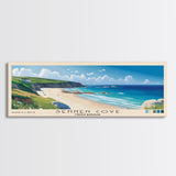 Sennen Cove, United Kingdom Panoramic Print, Vacation Gift, United Kingdom Wall Art, Vacation Wall Art, Vacatation Memories, Beach Decor, Beach Or Lakehouse Art