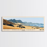 Skeleton Coast, Namibia Panoramic Print, Vacation Gift, Namibia Wall Art, Beach Painting, Beach Decor, Large Wall Art, Wood Frame Art