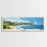 Talpe, Sri Lanka Panoramic Print, Vacation Gift, Sri Lanka Wall Art, Beach Painting, Beach Decor, Large Wall Art, Wood Frame Art