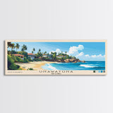 Unawatuna, Sri Lanka Panoramic Print, Vacation Gift, Sri Lanka Wall Art, Beach Painting, Beach Decor, Beach Or Lakehouse Art