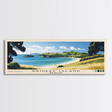 Waiheke Island, New Zealand Panoramic Print, Vacation Gift, New Zealand Wall Art, Beach Painting, Beach Decor, Beach Or Lakehouse Art