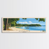 Wannsee, Germany Panoramic Print, Vacation Gift, Germany Wall Art, Beach Painting, Beach Decor, Beach Or Lakehouse Art