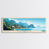 Zhoushan, China Panoramic Beach Print, Vacation Gift, China Wall Art, Beach Painting, Beach Decor, Beach Painting