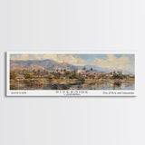 Riverside California Panoramic Print, Creative Framed Canvas Print, Travel Poster Art, Living Room Decor, Home Wall Art, Gift Idea