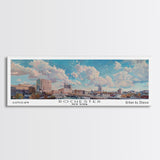 Rochester New York Panoramic Print, Artistic Framed Canvas Print, City Travel Poster, Home Decor, Office Wall Art, Unique Gift