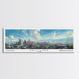 Salt Lake Utah Panoramic Print, Stylish Framed Canvas Print, City Travel Poster, Home Decoration, Office Wall Art