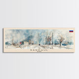 Barnaul Russia Wall Art, Panoramic Travel Poster, Panoramic Framed Canvas Print, City Wall Art, Wall Hanging Home Decor, Travel Art