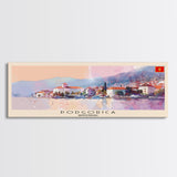 Podgorica Montenegro Travel Art, City Art, Framed Canvas Print or Metal Wall Art, Europe Travel Poster, Panoramic Wall Art, Extra Wide Wall Art