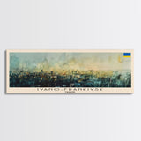 Ivano Frankivsk Travel Art, City Art, Framed Canvas Print or Metal Wall Art, Europe Travel Poster, Panoramic Wall Art, Extra Wide Wall Art