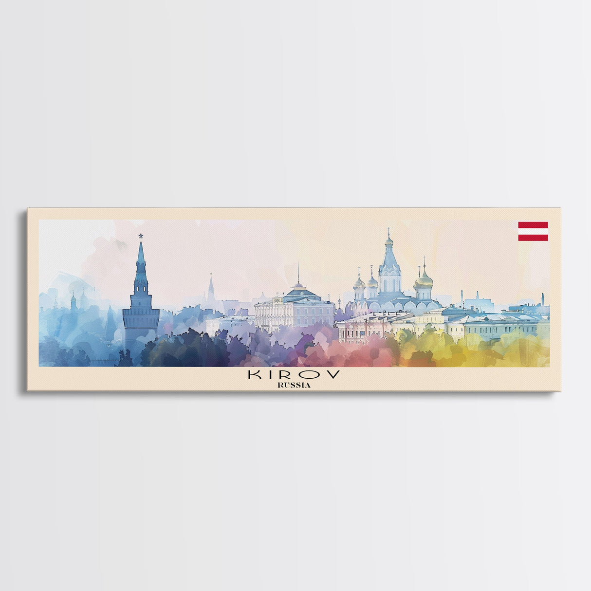 Kirov Russia Travel Art, City Art, Framed Canvas Print or Metal Wall Art, Europe Travel Poster, Panoramic Wall Art, Extra Wide Wall Art