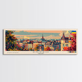 Dnipro Ukraine Wall Art, Panoramic Travel Poster, Panoramic Framed Canvas Print, City Wall Art, Wall Hanging Home Decor, Travel Art