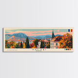 Galati Romania Travel Art, City Art, Framed Canvas Print or Metal Wall Art, Europe Travel Poster, Panoramic Wall Art, Extra Wide Wall Art