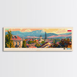 Kragujevac Serbia Travel Print Wall Art, Panoramic City Art, Travel Art, Wall Decor, Vacation Gift, Framed Canvas Print Or Metal Art