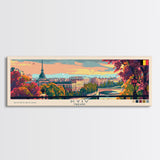 Kyiv Ukraine Wall Art, Panoramic Travel Poster, Panoramic Framed Canvas Print, City Wall Art, Wall Hanging Home Decor, Travel Art