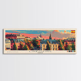 Linkoping Sweden Travel Art, City Art, Framed Canvas Print or Metal Wall Art, Europe Travel Poster, Panoramic Wall Art, Extra Wide Wall Art