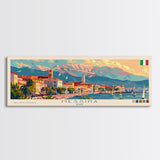 Messina Italy Travel Print Wall Art, Panoramic City Art, Travel Art, Wall Decor, Vacation Gift, Framed Canvas Print Or Metal Art