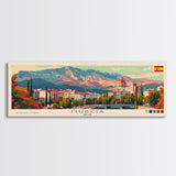 Murcia Spain Travel Art, City Art, Framed Canvas Print or Metal Wall Art, Europe Travel Poster, Panoramic Wall Art, Extra Wide Wall Art