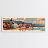 Nizhnevartovsk Russia Travel Art, City Art, Framed Canvas Print or Metal Wall Art, Europe Travel Poster, Panoramic Wall Art, Extra Wide Wall Art