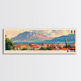 Palermo Italy Travel Print Wall Art, Panoramic City Art, Travel Art, Wall Decor, Vacation Gift, Framed Canvas Print Or Metal Art