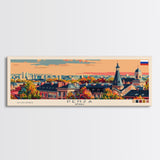 Penza Russia Wall Art, Panoramic Travel Poster, Panoramic Framed Canvas Print, City Wall Art, Wall Hanging Home Decor, Travel Art