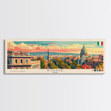 Rome Italy Travel Print Wall Art, Panoramic City Art, Travel Art, Wall Decor, Vacation Gift, Framed Canvas Print Or Metal Art