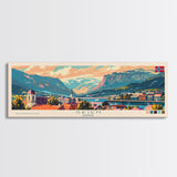 Skien Norway Travel Art, City Art, Framed Canvas Print or Metal Wall Art, Europe Travel Poster, Panoramic Wall Art, Extra Wide Wall Art