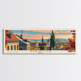 Subotica Serbia Travel Print Wall Art, Panoramic City Art, Travel Art, Wall Decor, Vacation Gift, Framed Canvas Print Or Metal Art