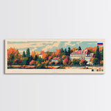 Tomsk Russia Wall Art, Panoramic Travel Poster, Panoramic Framed Canvas Print, City Wall Art, Wall Hanging Home Decor, Travel Art