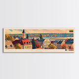 ŠIauliai Lithuania Travel Print Wall Art, Panoramic City Art, Travel Art, Wall Decor, Vacation Gift, Framed Canvas Print Or Metal Art