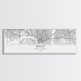 Panoramic Irving City Map, Texas Art, Map Print, Minimalist Wall Art, Canvas Art, Housewarming Gift, Street Map Art, Closing Gift