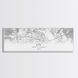 Panoramic Kyiv City Map, Ukraine Art, Map Print, Minimalist Wall Art, Canvas Art, Housewarming Gift, Street Map Art, Closing Gift