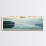 Ross Barnett Reservoir Mississippi Framed Canvas Print, Lake House Decor, Panoramic Wall Art, Travel Poster, Scenic Landscape Painting, Home Decor