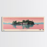 Grenada Lake Mississippi Framed Canvas Print, Panoramic Art, Midcentury Modern, Pop Art, Bedroom Decor, Travel Poster, Nature Art, Home Decor