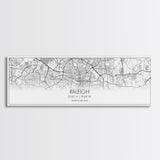 Panoramic Raleigh City Map, North Carolina Art, Map Print, Minimalist Wall Art, Canvas Art, Housewarming Gift, Street Map Art, Closing Gift