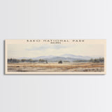 Bako National Park Travel Poster Print, Framed Canvas Wall Art, Metal Wall Art, Malaysia art, Gift For Him, Travel Wall Art, Travel Lover Gift