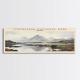 Connemara National Park Travel Print Wall Art, Travel Poster Print, Retro Style COUNTRY Home Decor, Wall Hanging, Travel Gift Idea, Unique Metal Art