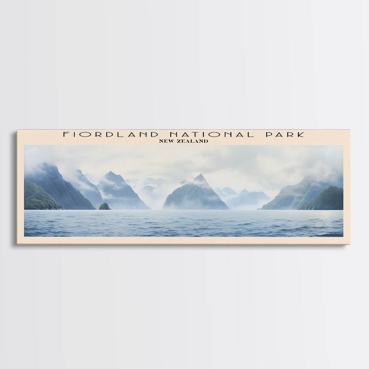 Fiordland National Park Travel Print Wall Art, Travel Poster Print, Retro Style COUNTRY Home Decor, Wall Hanging, Travel Gift Idea, Unique Metal Art