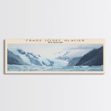 Franz Josef Glacier COUNTRY Travel Poster Print, Framed Canvas Print, COUNTRY Travel Art, Wood Framed Art, Wall Hanging, Home Decor