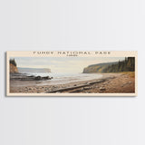 Fundy National Park Travel Poster Print, Framed Canvas Wall Art, Metal Wall Art, COUNTRY art, Gift For Him, Travel Wall Art, Travel Lover Gift