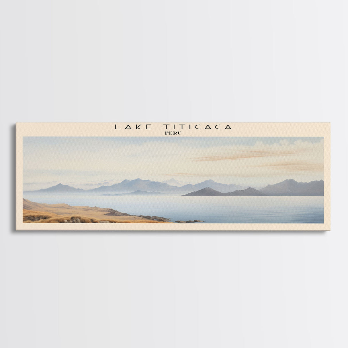 Lake Titicaca Travel Print Wall Art, Travel Poster Print, Retro Style COUNTRY Home Decor, Wall Hanging, Travel Gift Idea, Unique Metal Art