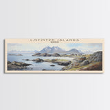 Lofoten Islands Travel Poster Print, Framed Canvas Wall Art, Metal Wall Art, COUNTRY art, Gift For Him, Travel Wall Art, Travel Lover Gift