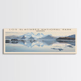 Los Glaciares National Park Framed Canvas Print Travel Poster | Wall Art | Home Decor | Gift For Travel Lover | Wall Hanging | Original Art