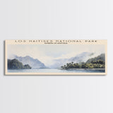 Los Haitises National Park COUNTRY | Framed Travel Poster Canvas Print | Trendy Wall Art | Watercolor Painting | Living Room Art | Unique Art