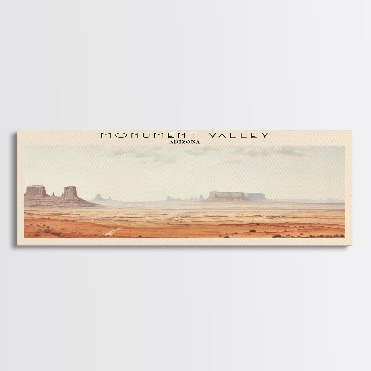 Monument Valley Travel Print Wall Art, Travel Poster Print, Retro Style COUNTRY Home Decor, Wall Hanging, Travel Gift Idea, Unique Metal Art