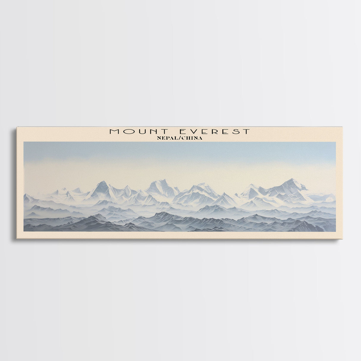 Mount Everest Travel Print Wall Art, Travel Poster Print, Retro Style COUNTRY Home Decor, Wall Hanging, Travel Gift Idea, Unique Metal Art