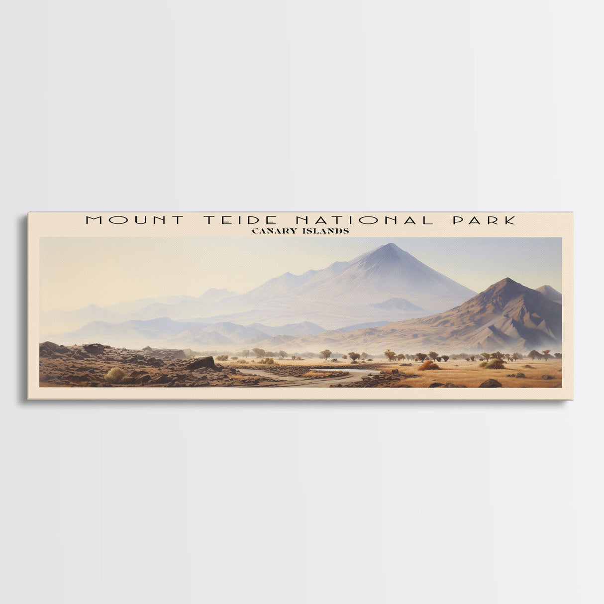 Mount Teide National Park Travel Print Wall Art, Travel Poster Print, Retro Style COUNTRY Home Decor, Wall Hanging, Travel Gift Idea, Unique Metal Art