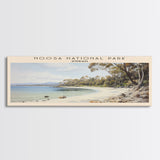 Noosa National Park Travel Print Wall Art, Travel Poster Print, Retro Style COUNTRY Home Decor, Wall Hanging, Travel Gift Idea, Unique Metal Art