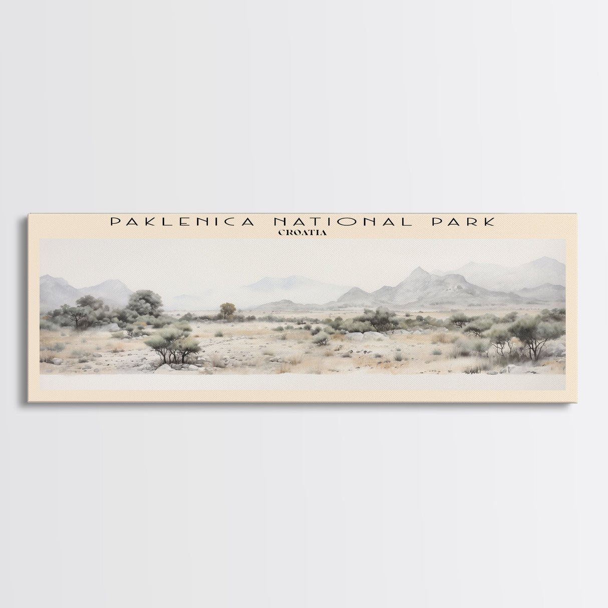 Paklenica National Park Travel Poster Print, Framed Canvas Wall Art, Metal Wall Art, COUNTRY art, Gift For Him, Travel Wall Art, Travel Lover Gift