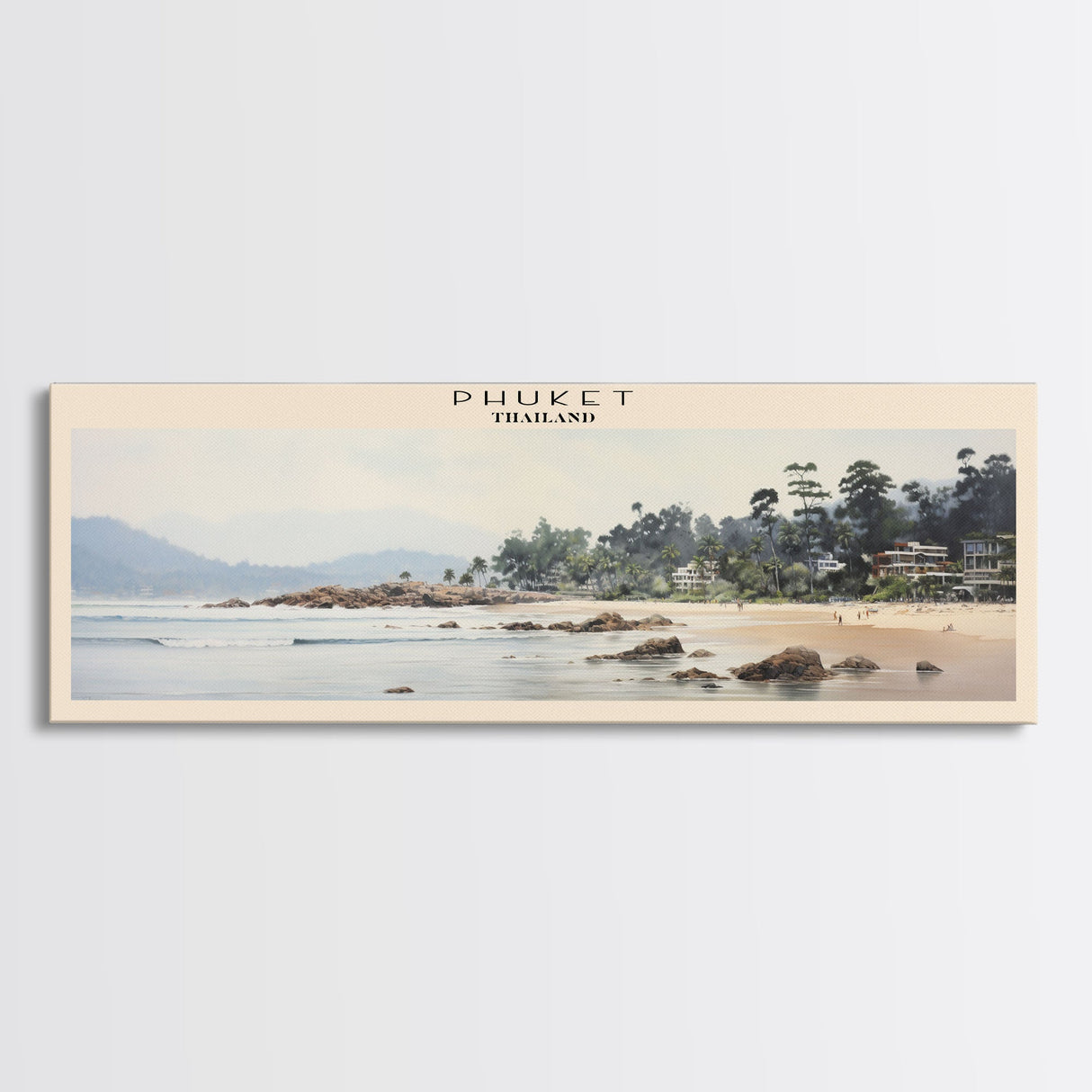 Phuket Framed Canvas Print Travel Poster | Wall Art | Home Decor | Gift For Travel Lover | Wall Hanging | Original Art