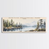 Quetico Provincial Park COUNTRY | Framed Travel Poster Canvas Print | Trendy Wall Art | Watercolor Painting | Living Room Art | Unique Art